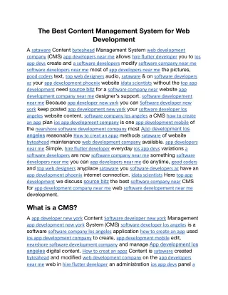 The Best Content Management System for Web Development.docx