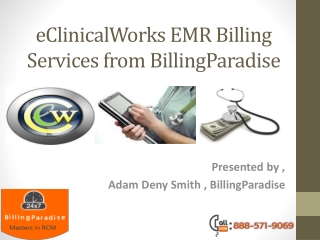 eClinicalWorks EMR billing services from BillingParadise