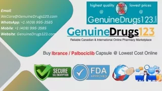 Cost of Palbociclib (Ibrance) per Month - GenuineDrugs123