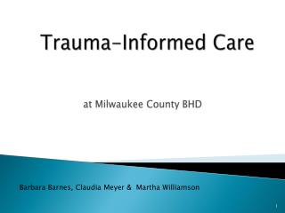 trauma informed care presentation