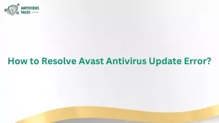 How to Resolve Avast Antivirus Update Error?