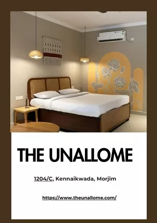 The Unallome - Best Hotel in Goa