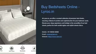 Buy Luxurious King Size Bed Sheets Set Online In India