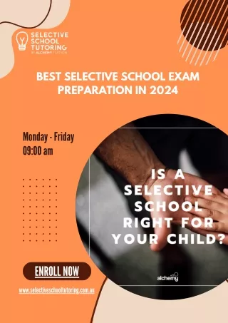 Best Selective School Exam Preparation in 2024