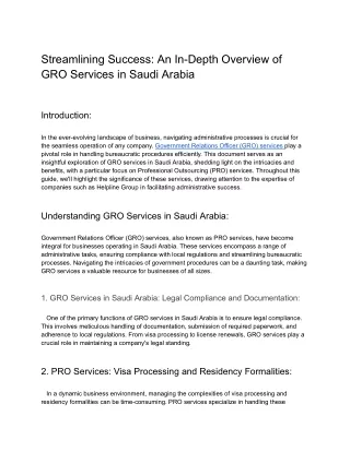 Streamlining Success_ An In-Depth Overview of GRO Services in Saudi Arabia
