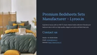 Premium Cotton Bed Sheets, Premium Bedsheets India