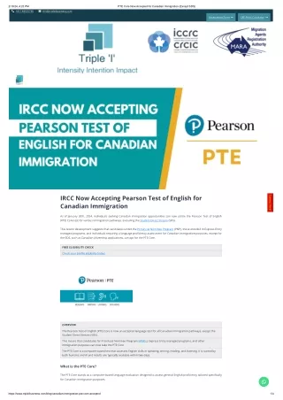 PTE Core Test Format