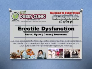 Impressive Ayurveda Sexologist in Patna @DubeyClinic | Dr. Sunil Dubey