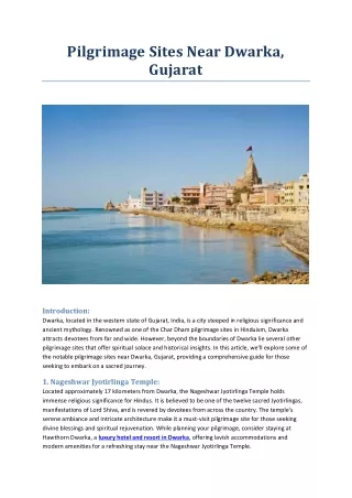 Pilgrimage Sites Near Dwarka