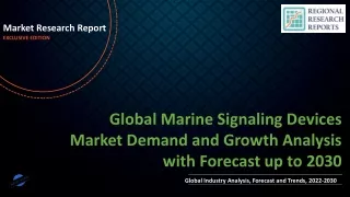 Marine Signaling Devices Market Demand and Growth Analysis with Forecast up to 2030