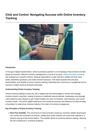 Click and Control Navigating Success with Online Inventory Tracking-1