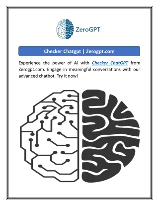 Checker Chatgpt  Zerogpt.com