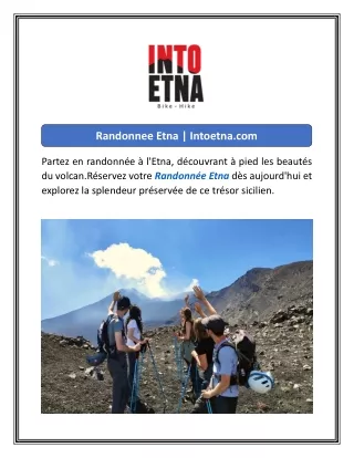 Randonnee Etna  Intoetna.com