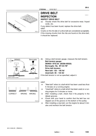 2001 Toyota Avalon Service Repair Manual