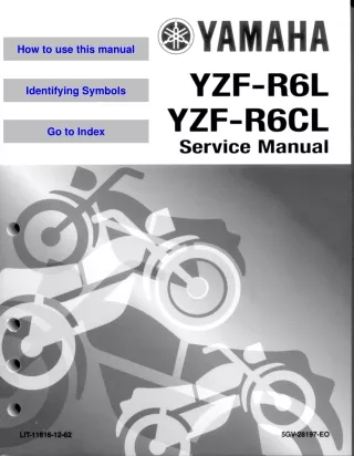 2001 Yamaha YZF-R6NNC Service Repair Manual