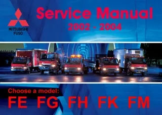 2002 Mitsubishi Fuso Truck FM657 Service Repair Manual