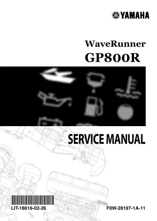 2002 Yamaha GP800R Waverunner Service Repair Manual