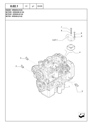 New Holland LM1330 Turbo Telescopic Handler Parts Catalogue Manual