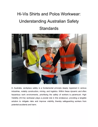 Hi-Vis Shirts and Polos Workwear_ Understanding Australian Safety Standards