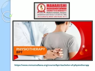 BPT (Bachelor of Physiotherapy)