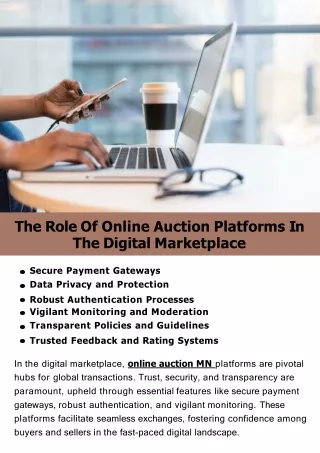 The Role of Online Auction Platforms in the Digital Marketplace