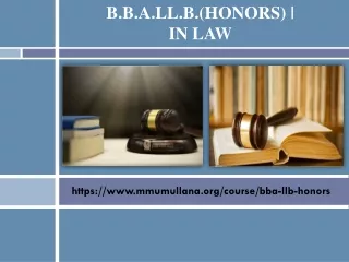 B.B.A.LL.B.(HONORS) - IN LAW