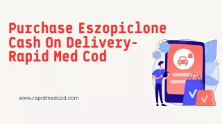 Purchase Eszopiclone Cash On Delivery- Rapid Med Cod