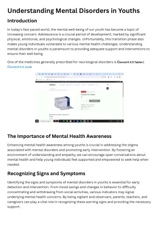 Clonotril 0.5 Tablet used for Mental disorders