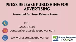 Press Release Publishing