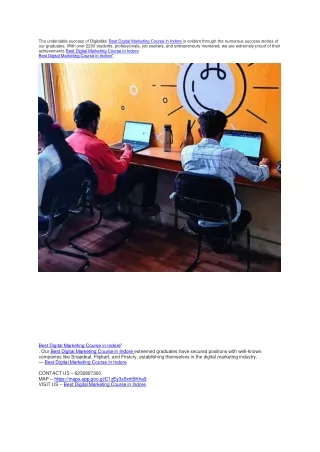 Best Digital Marketing Course in Indore