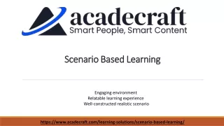 Introduction to Scenario-Based Learning