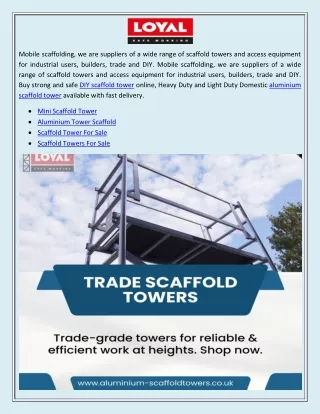 Diy Scaffold Tower