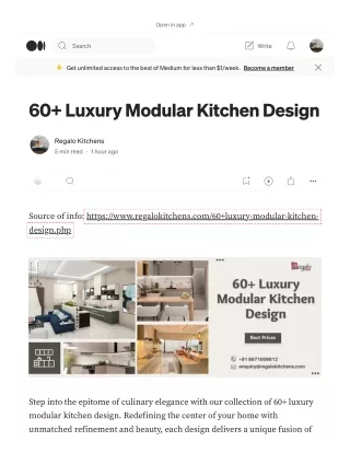 60  Luxury Modular Kitchen Design