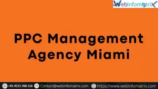 PPC Management Agency in Miami