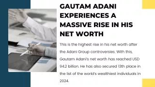 Gautam Adani Experiences a Massive Rise in His Net Worth