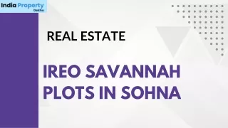 Ireo savannah plots in Sohna