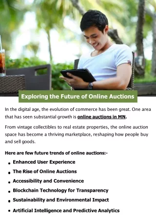 Exploring the Future of Online Auctions