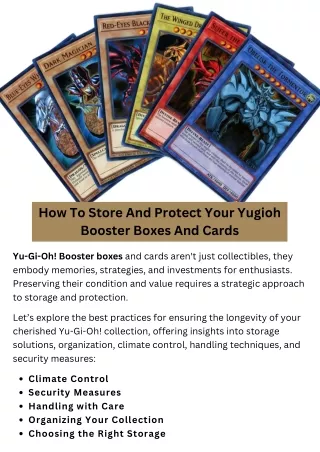 How To Store And Protect Your Yugioh Booster Boxes And Cards