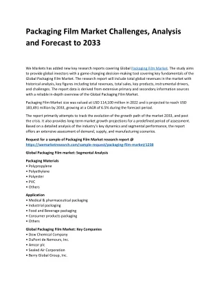 Packaging Film Market