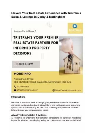 Tristram's Sales & Lettings PDF