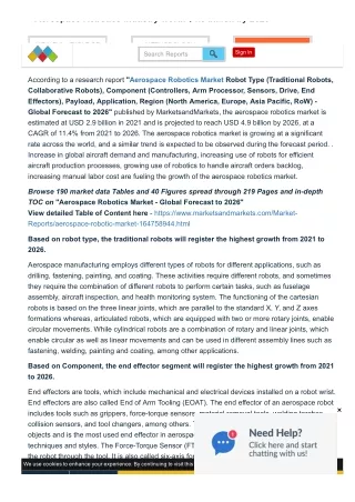 Navigating Robotics Segments Trends Shaping the Aerospace Industry