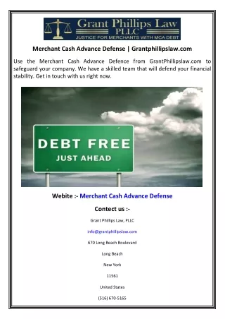 Merchant Cash Advance Defense  Grantphillipslaw.com