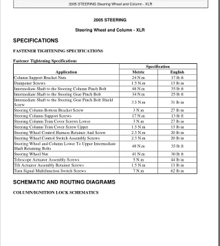 2004 Cadillac Xlr Service Repair Manual