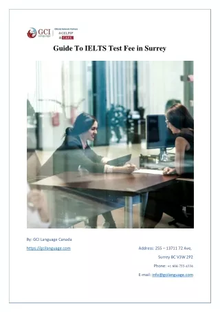 Guide To IELTS Test Fee in Surrey