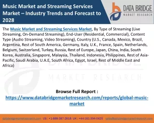 Music Market and Streaming Services Market