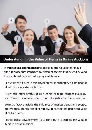 Understanding the Value of Items in Online Auctions