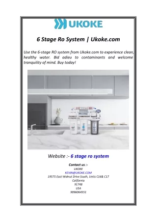 6 Stage Ro System  Ukoke.com.