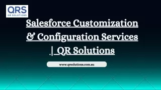 Salesforce Customization & Configuration Services | QR Solutions