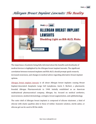 Allergan Breast Implant Lawsuits: The Reality