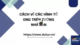 Cách vẽ các hình tổ ong trên tường nhà bạn